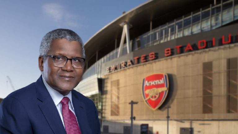 Africa’s Richest Man, Dangote, Regrets Choosing Petrol Refinery Over Buying Arsenal FC