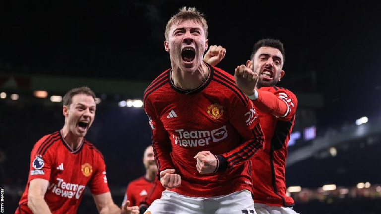 Hojlund Ends PL Goal drought As United Fight Back To Beat Villa