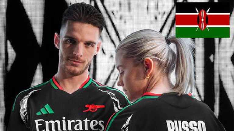 Kenyan fans React To African-Inspired Arsenal away kits that resemble nation's flag