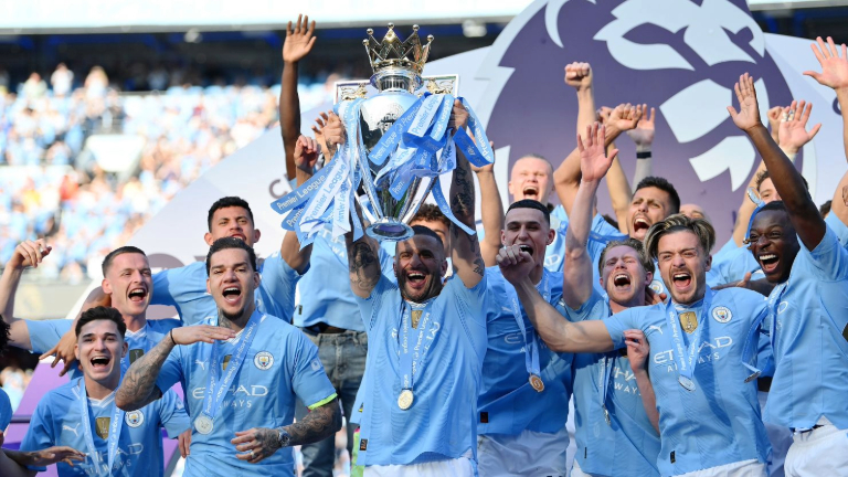 Manchester City Win Record Fourth-Successive Premier League Title 