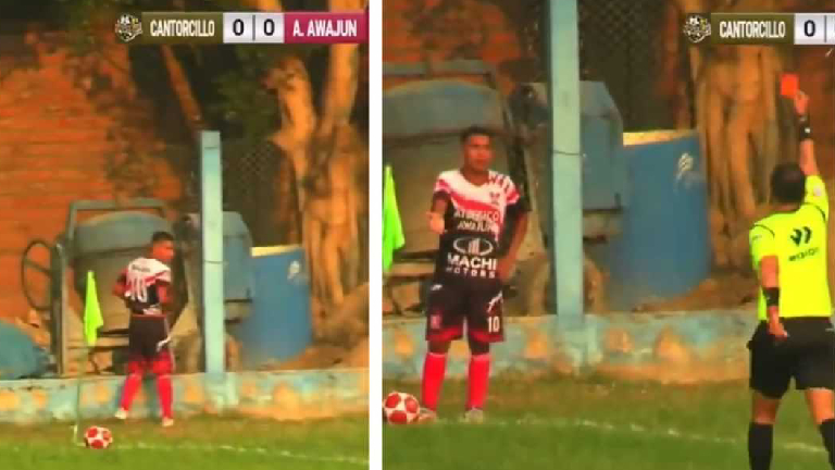 Player Sent Off After Appearing To Urinate On Pitch